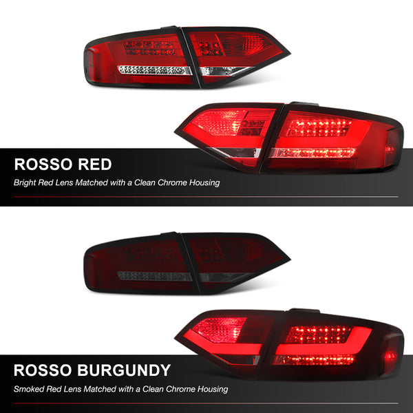 2009-2012 Audi A4 Rosso Burgundy Tail Light