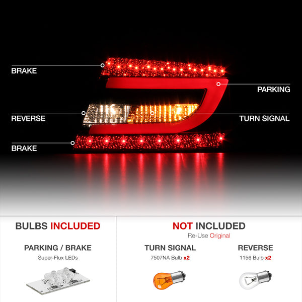 2005-2008 Audi C6 A6 Red Tail Light