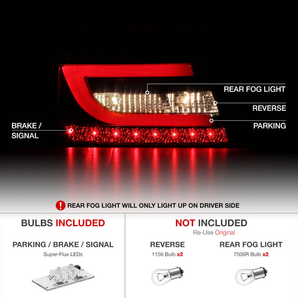 2005-2008 Audi C6 A6 Smoked Tail Light