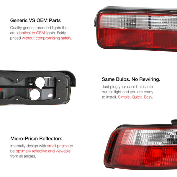 1990-1993 Acura Integra Rosso Red Tail Light