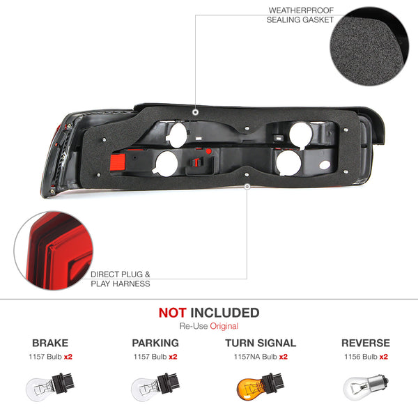 1990-1993 Acura Integra Rosso Red Tail Light