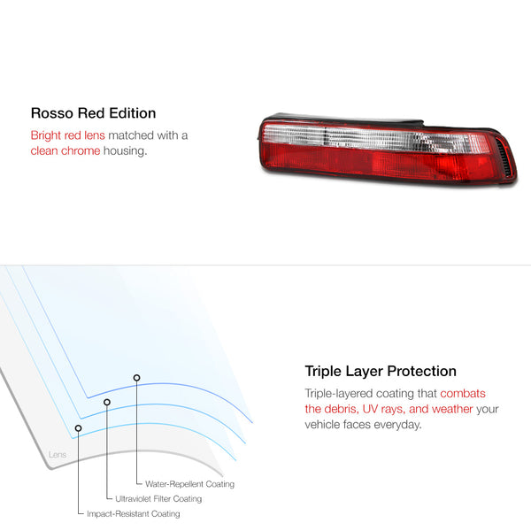 1990-1993 Acura Integra Rosso Red Tail Light