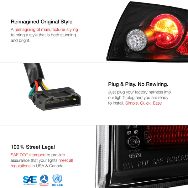 2000-2006 Audi TT Black Tail Light