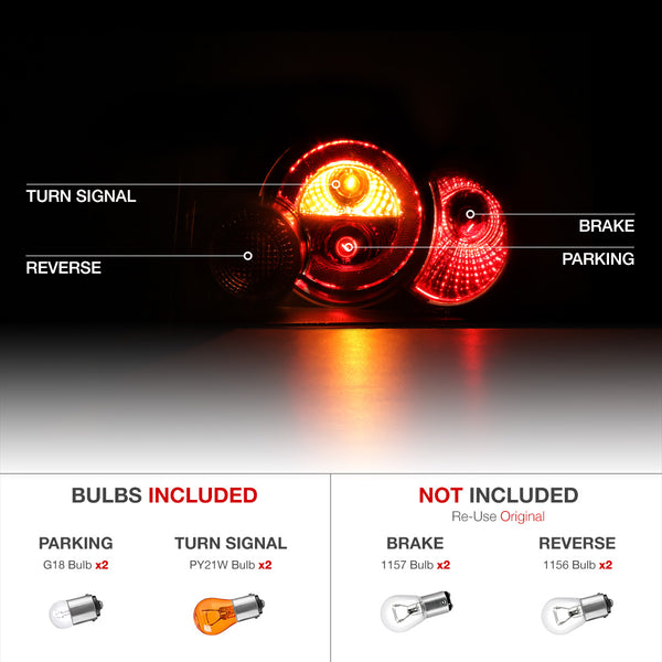 2000-2006 Audi TT Black Tail Light