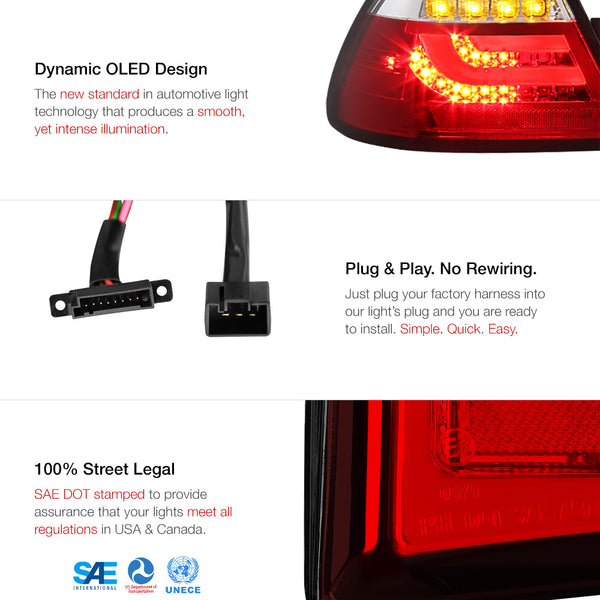 2000-2003 BMW E46 3-Series Red Tail Light
