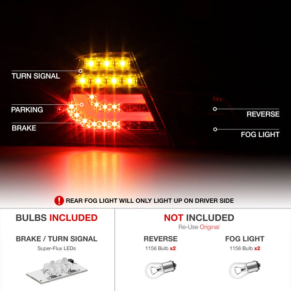 2000-2003 BMW E46 3-Series Red Tail Light