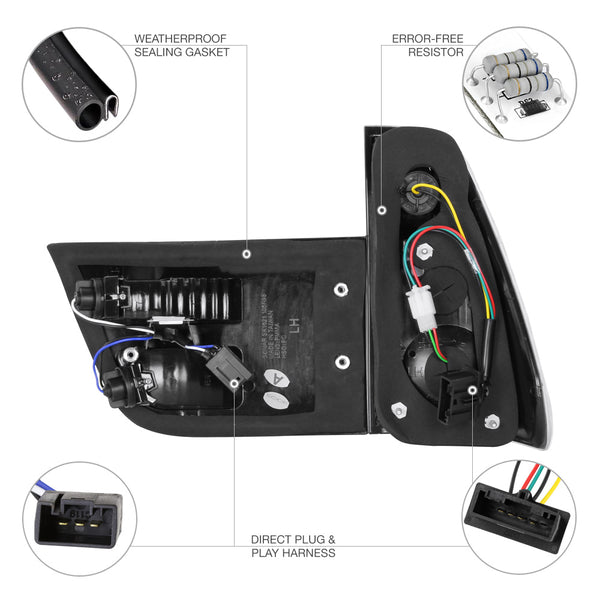 2000-2006 BMW E53 X5 Black Tail Light