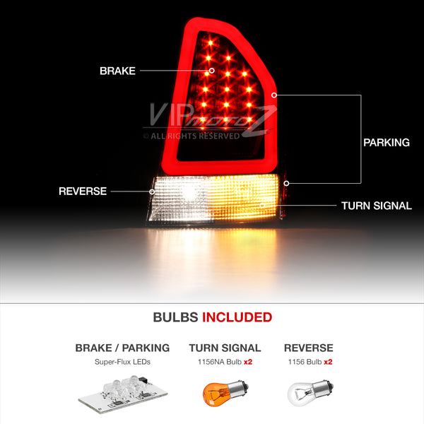 2005-2007 Chrysler 300C Black Tail Light