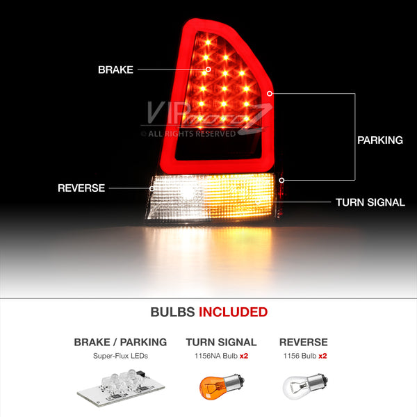 2008-2010 Chrysler 300C Smoked Tail Light