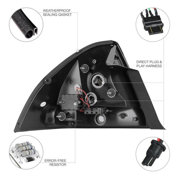 2006-2013 Chevrolet Impala Smoked Tail Light