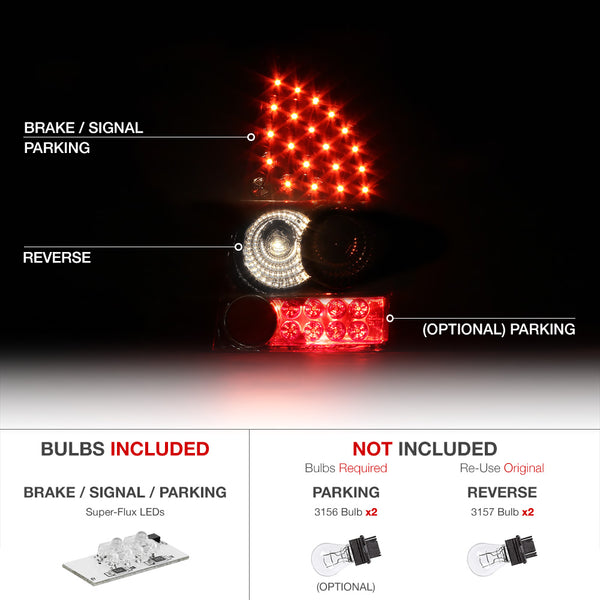 2005-2007 Chrysler 300 Black Tail Light