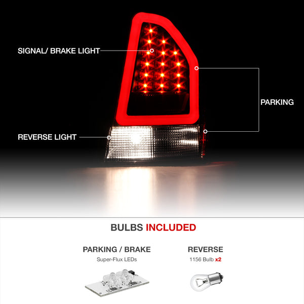 2005-2007 Chrysler 300 Black Tail Light