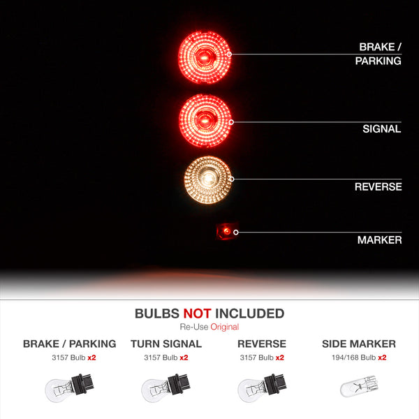 2003-2006 Chevrolet Silverado 1500 | 2500 | 3500 Black Tail Light