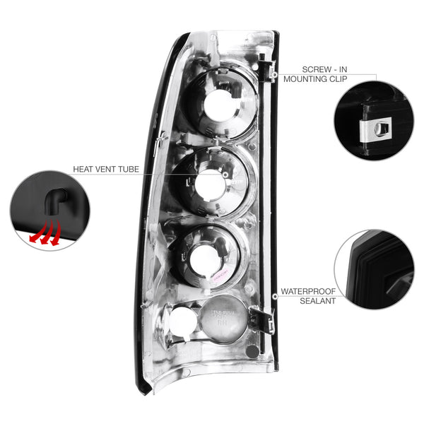 2003-2006 Chevrolet Silverado 1500 | 2500 | 3500 Sinister Black Tail Light