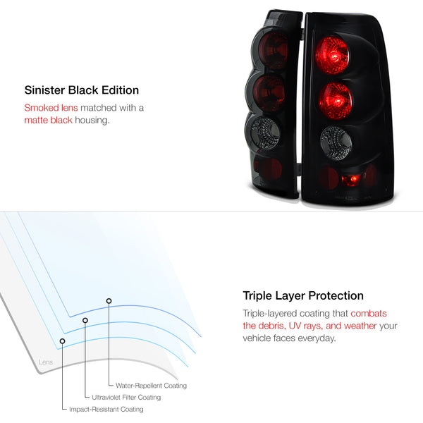 2003-2006 Chevrolet Silverado 1500 | 2500 | 3500 Sinister Black Tail Light