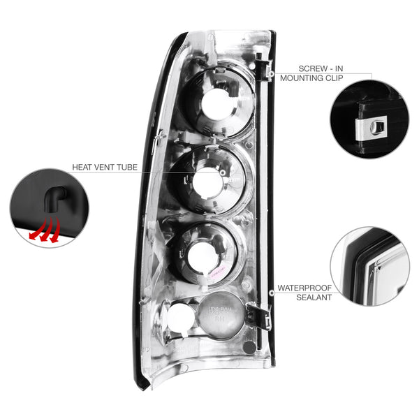 2003-2006 Chevrolet Silverado 1500 | 2500 | 3500 Chrome Tail Light