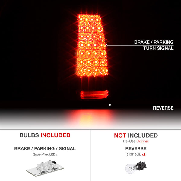 2003-2006 Chevrolet Silverado 1500 | 2500 | 3500 Black Tail Light