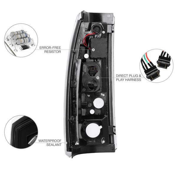 2003-2006 Chevrolet Silverado 1500 | 2500 | 3500 Black Tail Light