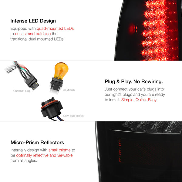 2003-2006 Chevrolet Silverado 1500 | 2500 | 3500 Sinister Black Tail Light