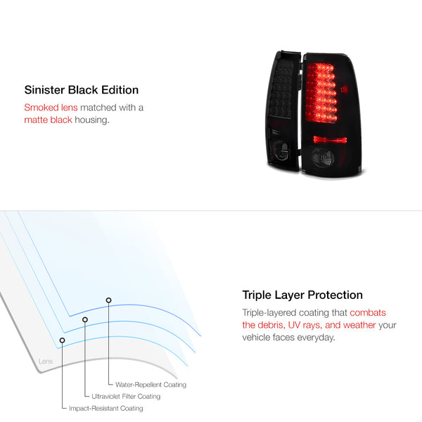 2003-2006 Chevrolet Silverado 1500 | 2500 | 3500 Sinister Black Tail Light