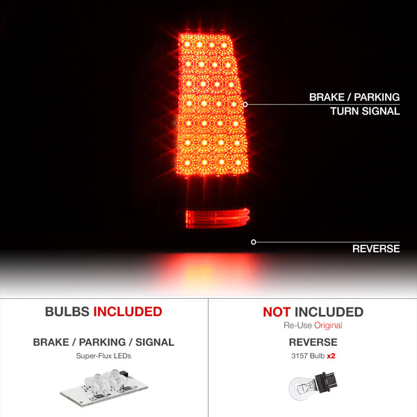 2003-2006 Chevrolet Silverado 1500 | 2500 | 3500 Rosso Burgundy Tail Light