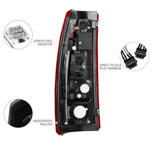 2003-2006 Chevrolet Silverado 1500 | 2500 | 3500 Rosso Burgundy Tail Light