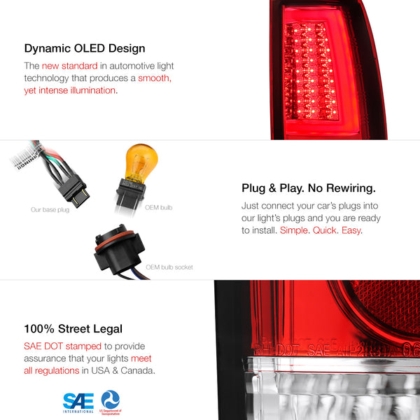 2003-2006 Chevrolet Silverado 1500 | 2500 | 3500 Rosso Red Tail Light