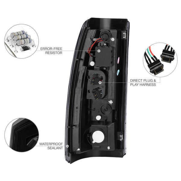 2003-2006 Chevrolet Silverado 1500 | 2500 | 3500 Smoked Tail Light