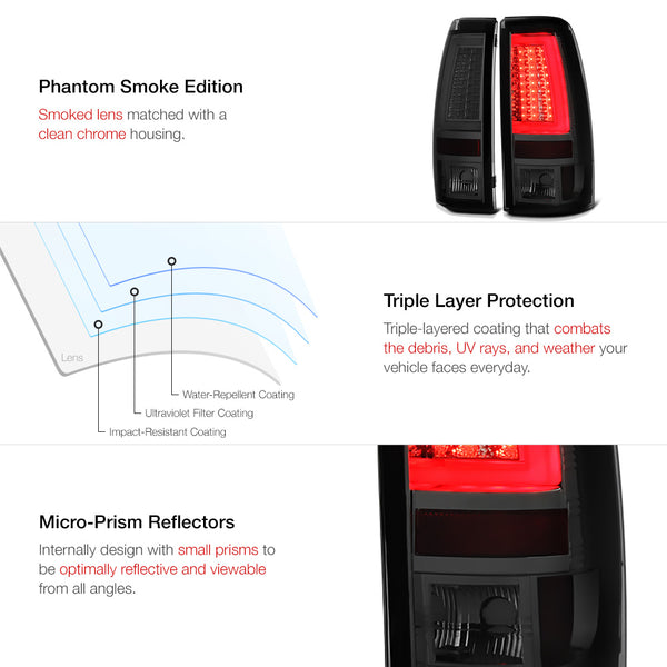 2003-2006 Chevrolet Silverado 1500 | 2500 | 3500 Smoked Tail Light