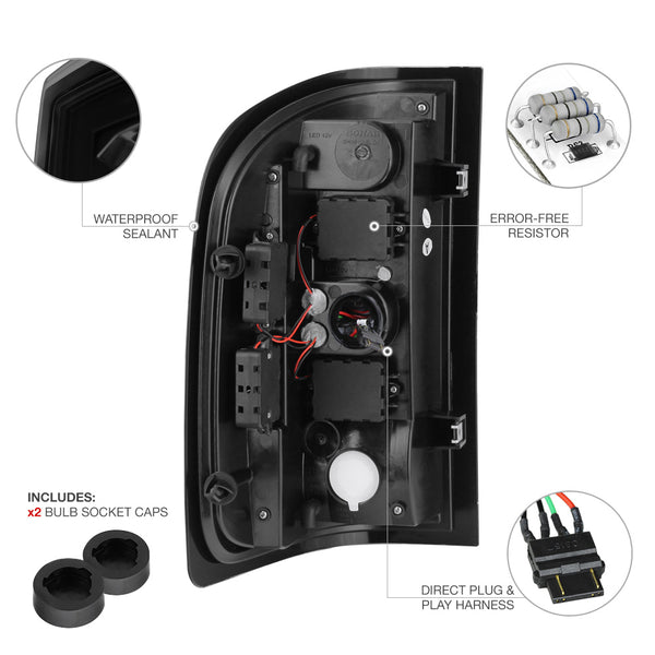 2007-2013 Chevrolet Silverado 1500 | 2500HD | 3500HD Sinister Black Tail Light