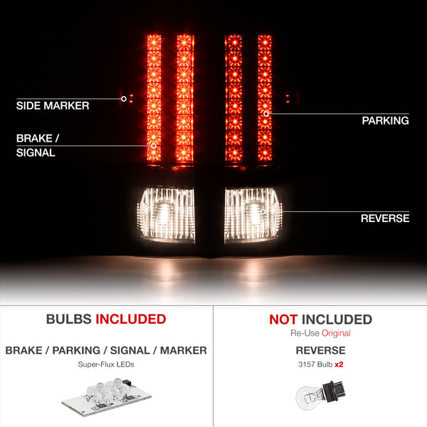 2007-2013 Chevrolet Silverado 1500 | 2500HD | 3500HD Rosso Red Tail Light