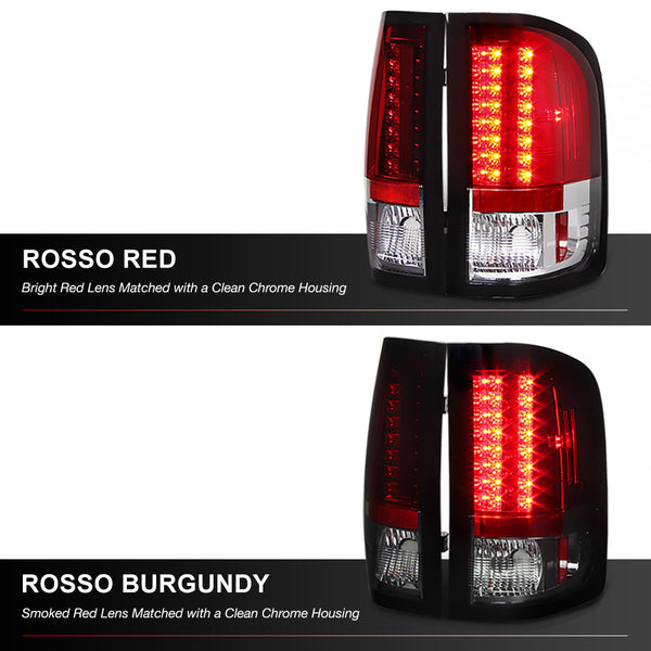 2007-2013 Chevrolet Silverado 1500 | 2500HD | 3500HD Rosso Burgundy Tail Light