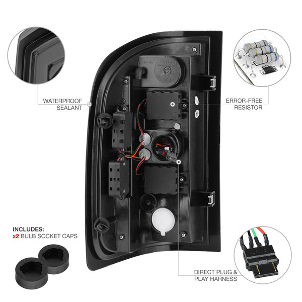 2007-2013 Chevrolet Silverado 1500 | 2500HD | 3500HD Smoked Tail Light