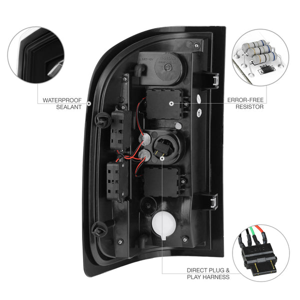 2007-2013 Chevrolet Silverado 1500 | 2500HD | 3500HD Black Tail Light