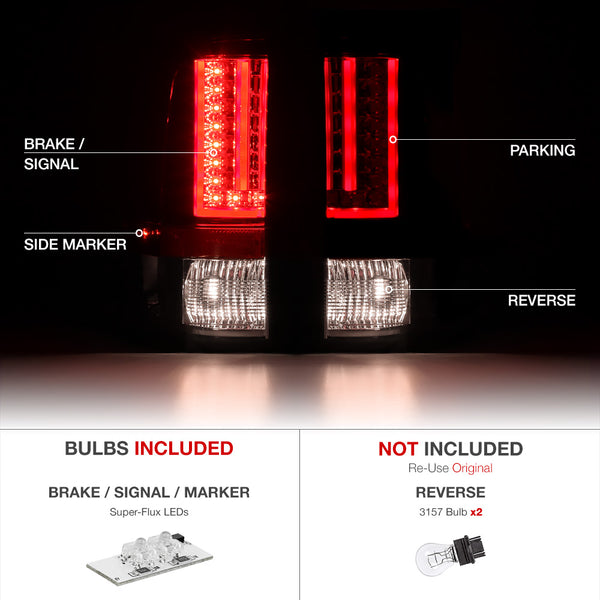 2007-2013 Chevrolet Silverado 1500 | 2500HD | 3500HD Rosso Red Tail Light