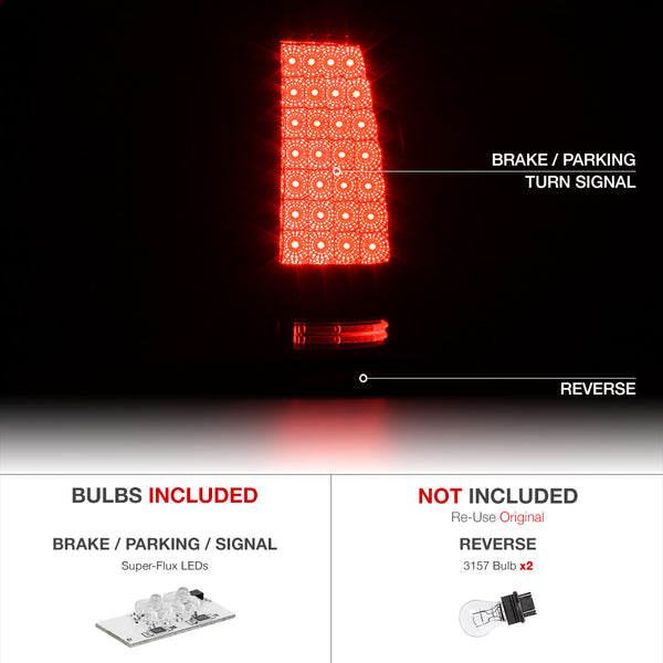 1999-2002 Chevrolet Silverado 1500 | 2500 | 3500 Sinister Black Tail Light