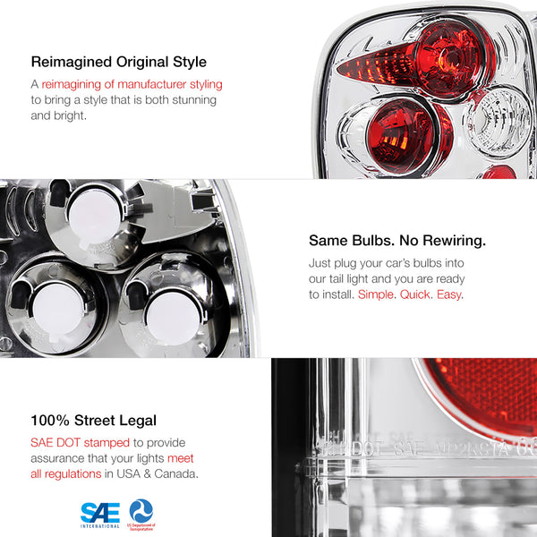 1999-2005 Chevrolet Silverado 1500 | 2500 | 3500 Chrome Tail Light