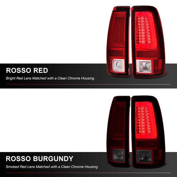 1999-2002 Chevrolet Silverado 1500 | 2500 | 3500 Rosso Burgundy Tail Light