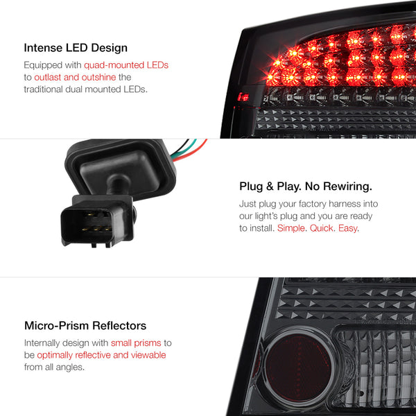 2006-2008 Dodge Charger Smoked Tail Light