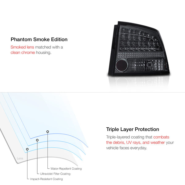2006-2008 Dodge Charger Smoked Tail Light