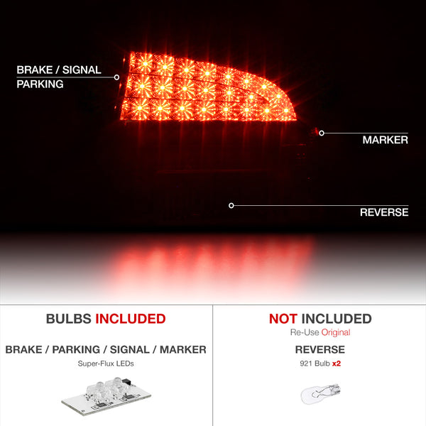2009-2010 Dodge Charger Black Tail Light