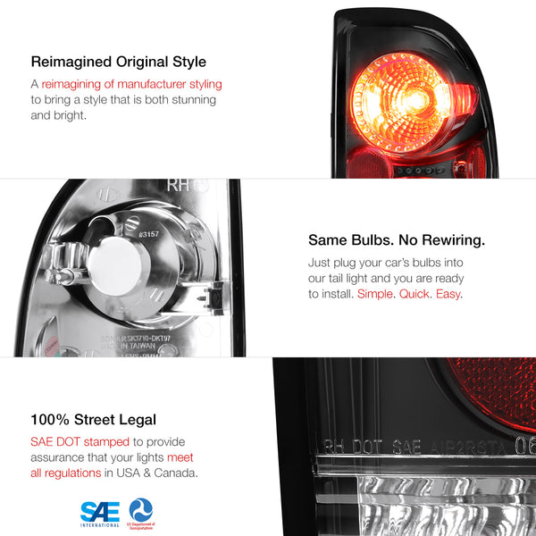 1997-2004 Dodge Dakota Black Tail Light