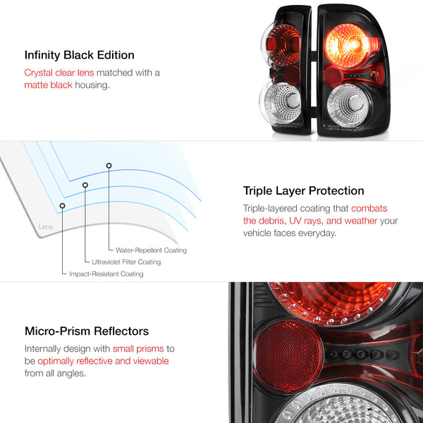 1997-2004 Dodge Dakota Black Tail Light