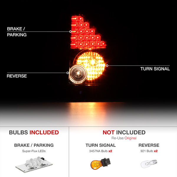 2005-2008 Dodge Magnum Black Tail Light