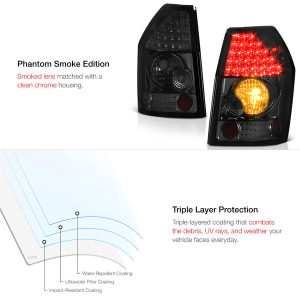 2005-2008 Dodge Magnum Smoked Tail Light