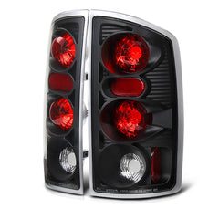 2002-2006 Dodge RAM 1500 Black Tail Light