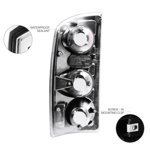 2002-2006 Dodge RAM 1500 Chrome Tail Light