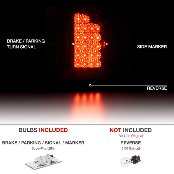 2007-2008 Dodge RAM 1500 Rosso Red Tail Light