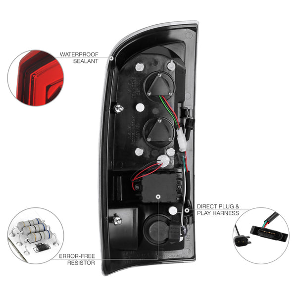 2007-2008 Dodge RAM 1500 Rosso Red Tail Light