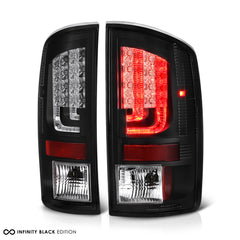 2007-2008 Dodge RAM 1500 Black Tail Light